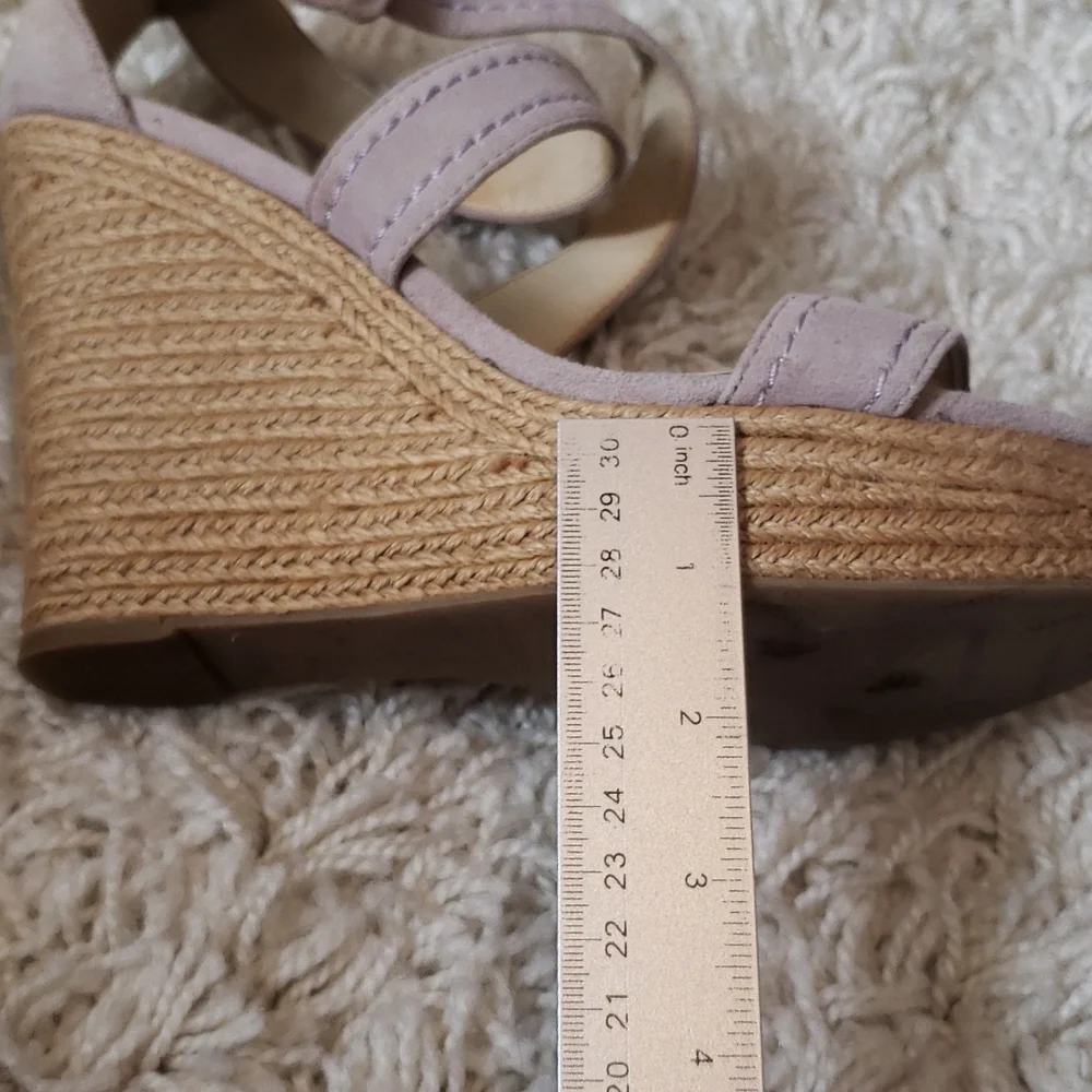 MARC FISHER leather platform sandals
